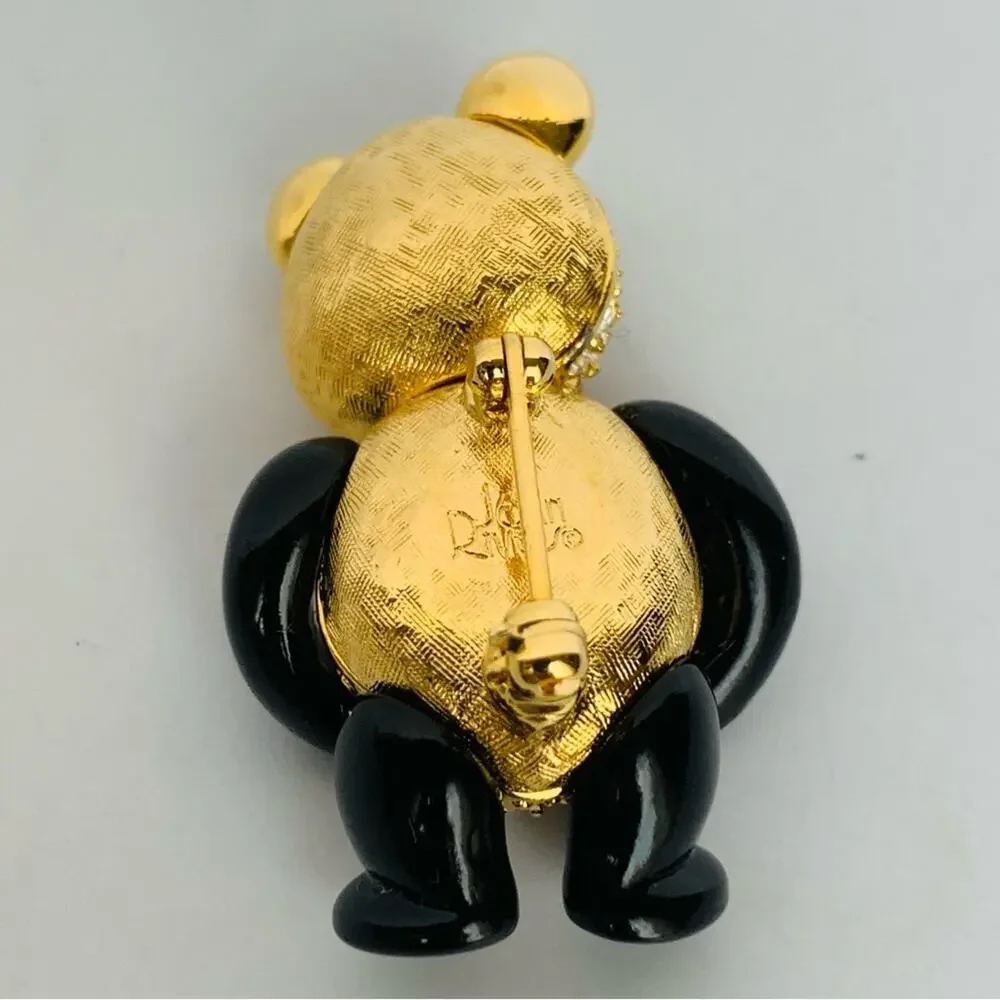Vintage Joan Rivers Panda Brooch